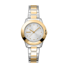 DKNY Park Ave Logo Analog Silver Round Dial Women's Watch - DK1L021M0075