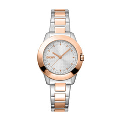 DKNY Park Ave Logo Analog Silver Round Dial Women's Watch - DK1L021M0095