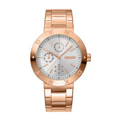 DKNY Eastside Maxi Multifunction Silver Round Dial Women's Watch - DK1L022M0045