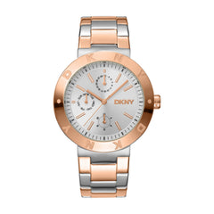 DKNY Eastside Maxi Multifunction Silver Round Dial Women's Watch - DK1L022M0065