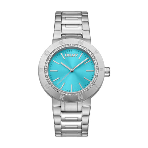 DKNY Eastside Logo Analog Blue Round Dial Women's Watch - DK1L023M0025