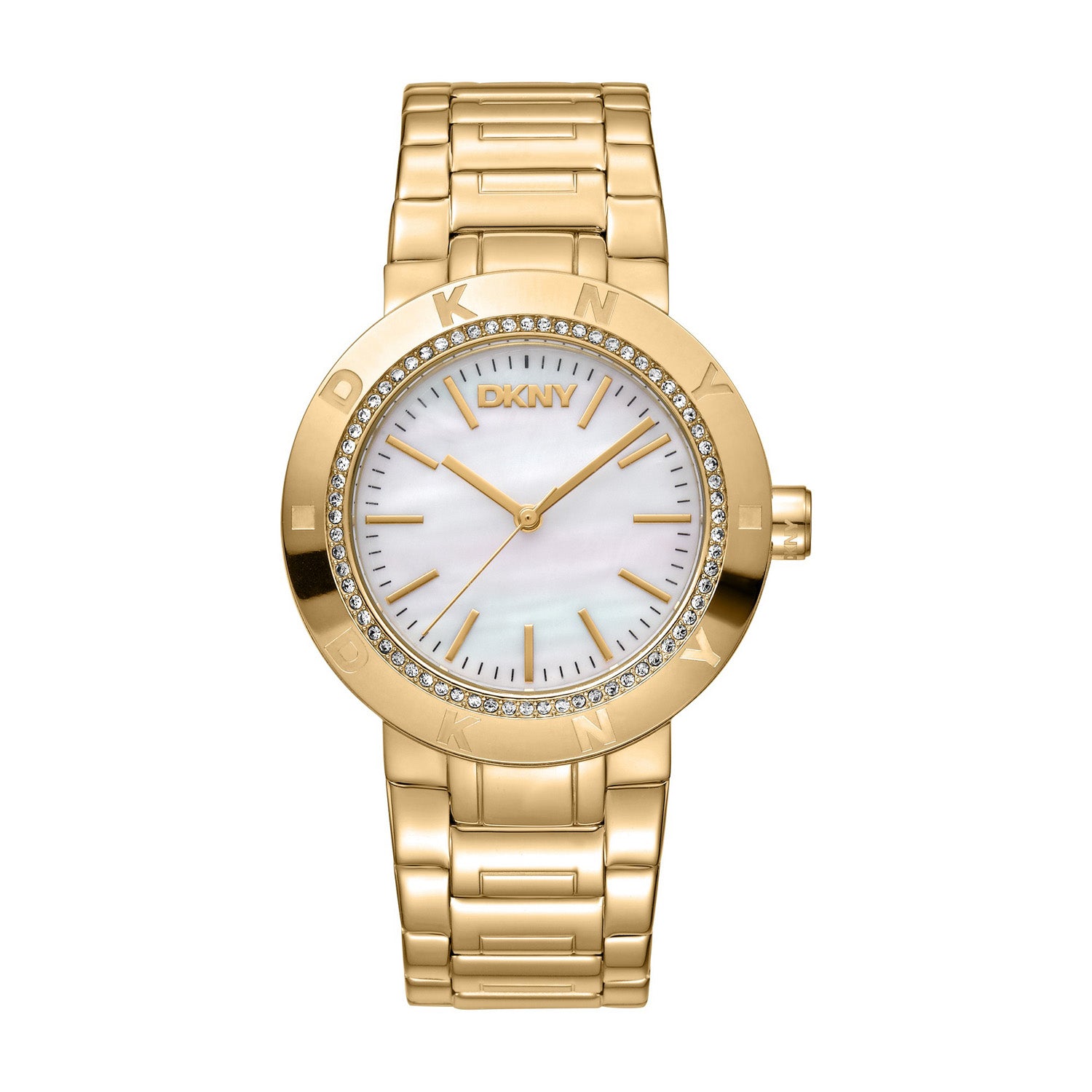 DKNY Eastside Logo Analog White Round Dial Women's Watch - DK1L023M0035
