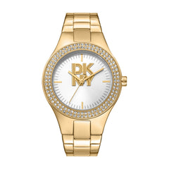 DKNY DK1L025 Analog Silver Round Dial Women's Watch - DK1L025M0045