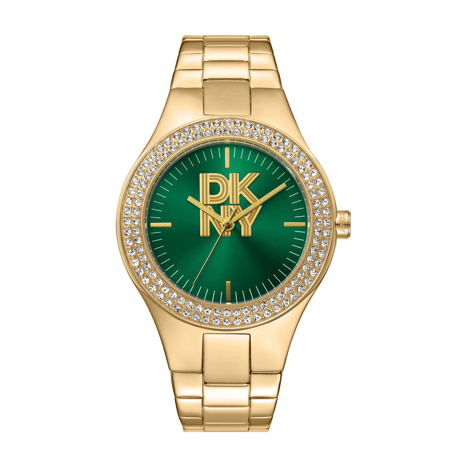 DKNY DK1L025 Analog Green Round Dial Women's Watch - DK1L025M0055