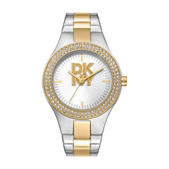 DKNY DK1L025 Analog Silver Round Dial Women's Watch - DK1L025M0075
