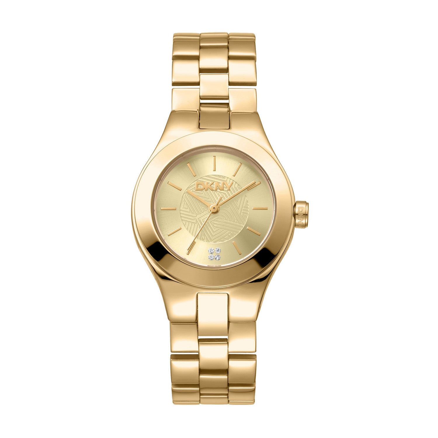 DKNY Parsons Midi Analog Champagne Round Dial Women's Watch - DK1L026M0035