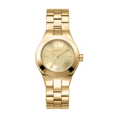 DKNY Parsons Midi Analog Champagne Round Dial Women's Watch - DK1L026M0035