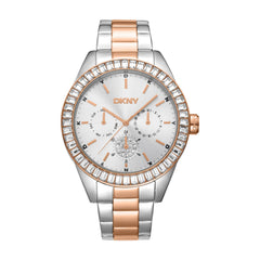 DKNY Nolita Multi Glitz  Multifunction Silver Round Dial Women's Watch - DK1L027M0085