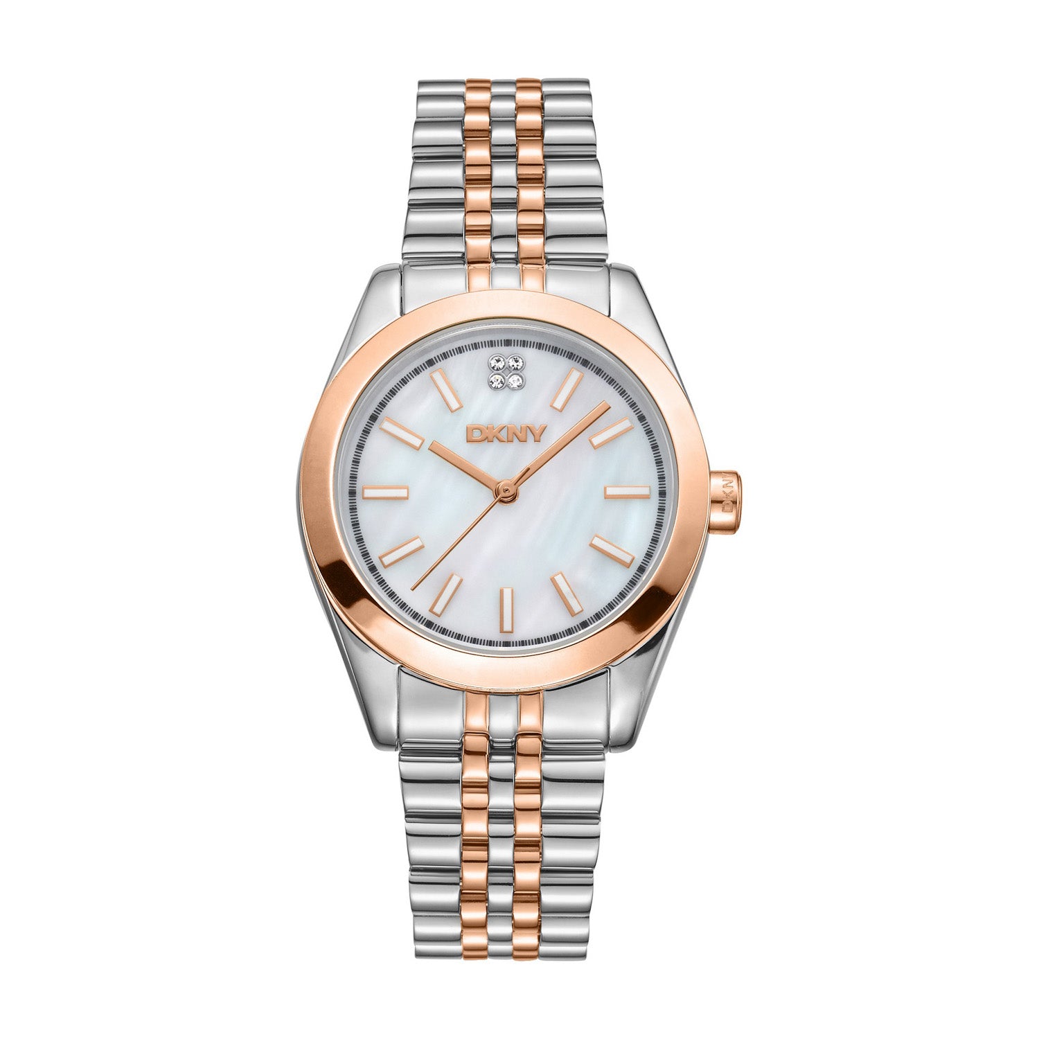 DKNY Nolita Midi Analog White Round Dial Women's Watch - DK1L029M0095