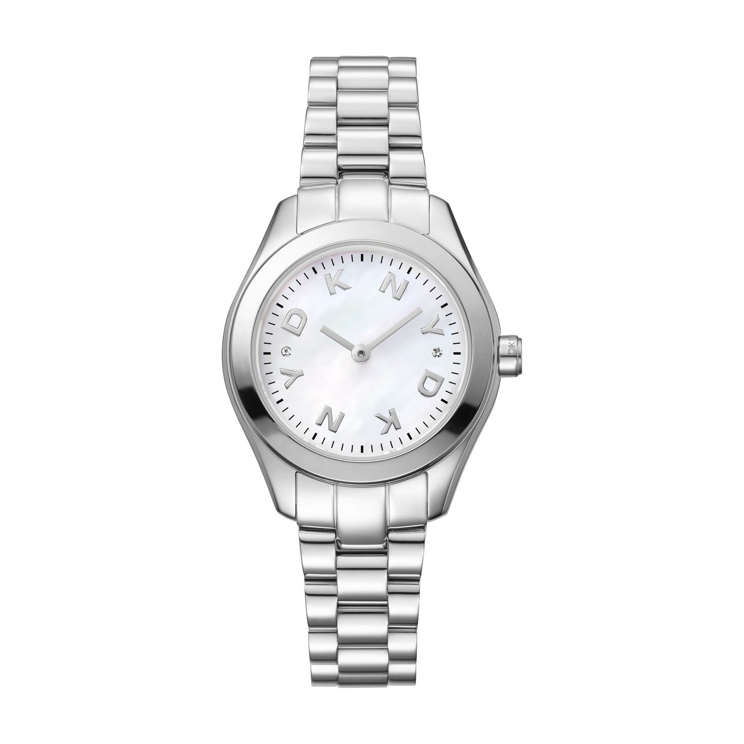 DKNY Astoria Logo Analog White Round Dial Women's Watch - DK1L033M0045