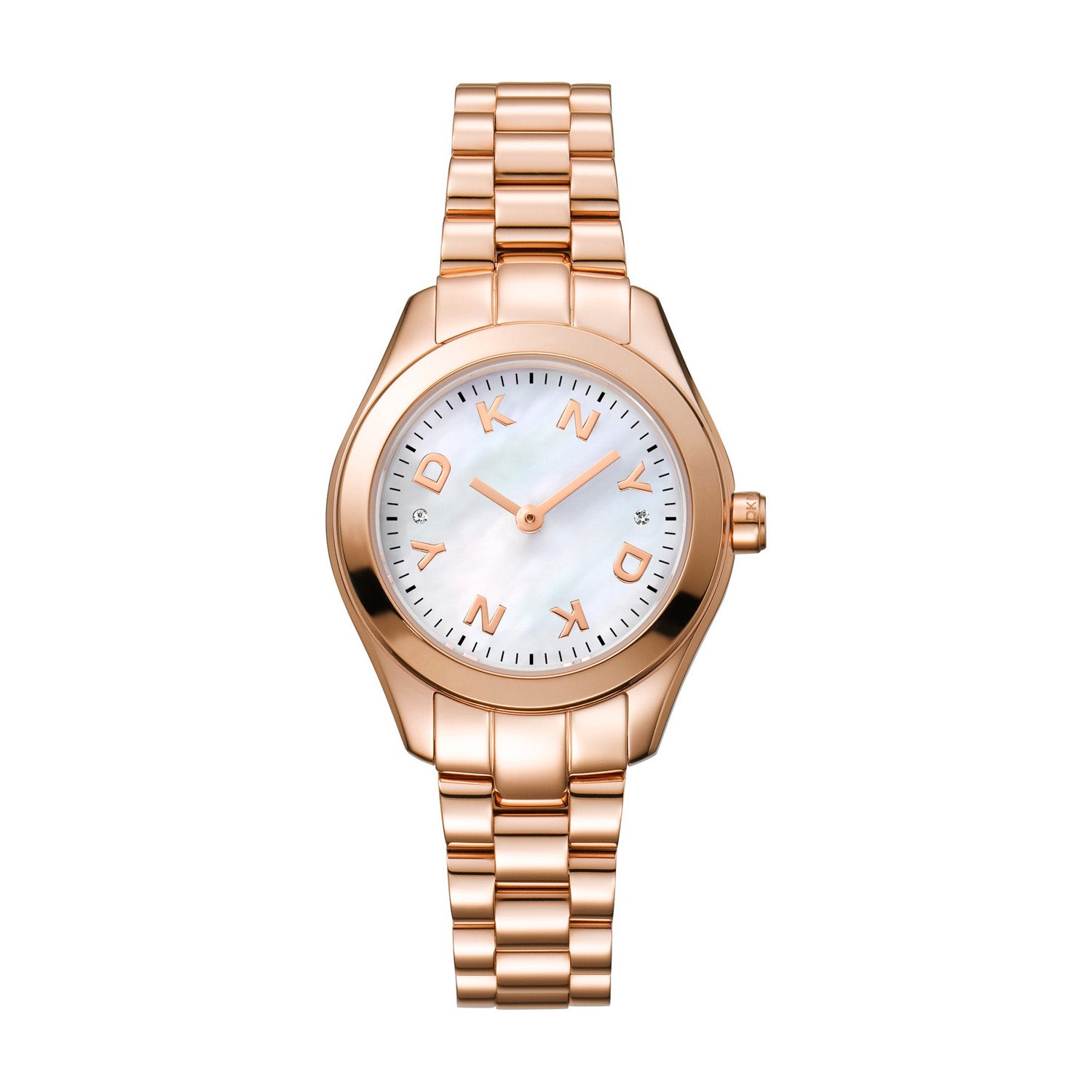 DKNY Astoria Logo Analog White Round Dial Women's Watch - DK1L033M0075