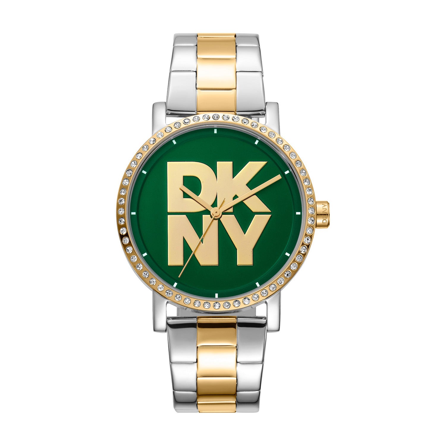 DKNY Soho Logo Analog Green Round Dial Women's Watch - DK1L035M0085