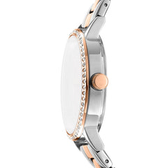 DKNY Soho Logo Analog Silver Round Dial Women's Watch - DK1L035M0095