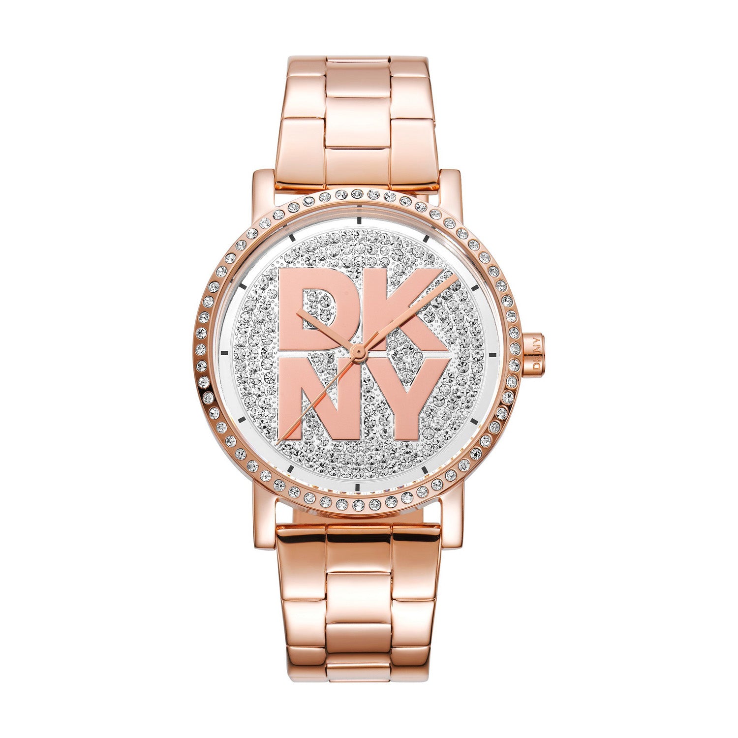 DKNY Soho Logo Analog Silver Round Dial Women's Watch - DK1L035M0225