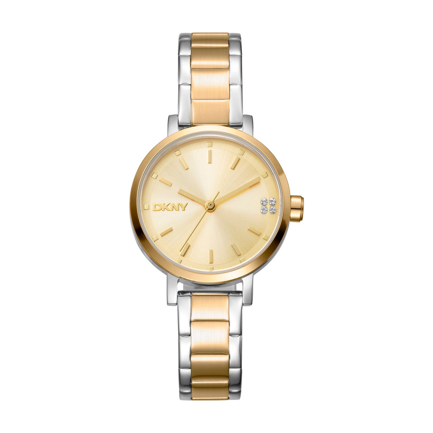 DKNY Soho Glitz Analog Champagne Round Dial Women's Watch - DK1L038M0075