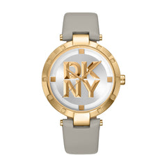 DKNY Essential Logo Analog Silver Round Dial Women's Watch - DK1L041L0025