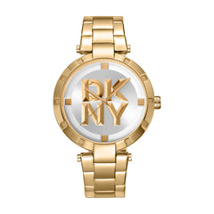 DKNY Essential Logo Analog Silver Round Dial Women's Watch - DK1L041M0065