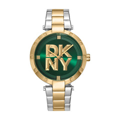 DKNY Essential Logo Analog Green Round Dial Women's Watch - DK1L041M0085