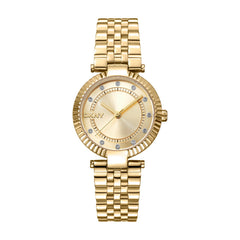 DKNY Essential Glitz Analog Champagne Round Dial Women's Watch - DK1L042M0055