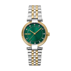 DKNY Essential Glitz Analog Green Round Dial Women's Watch - DK1L042M0075