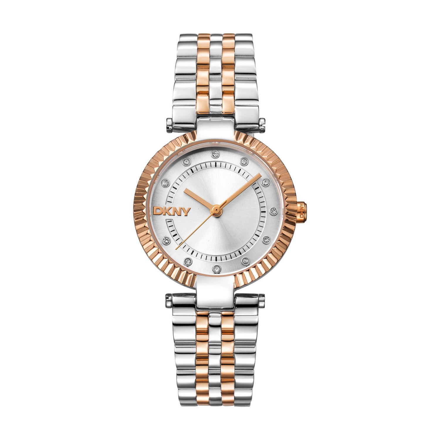 DKNY Essential Glitz Analog Silver Round Dial Women's Watch - DK1L042M0085