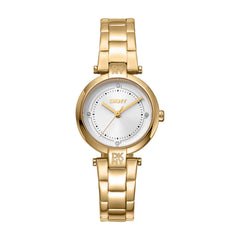DKNY Essential Mini Analog Silver Round Dial Women's Watch - DK1L043M0055