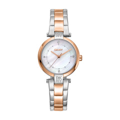 DKNY Essential Mini Analog White Round Dial Women's Watch - DK1L043M0095
