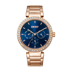 DKNY Downtown Glitz  Multifunction Blue Round Dial Women's Watch - DK1L044M0065