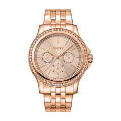 DKNY Nolita Multi Glitz Multifunction Rose Gold Round Dial Women's Watch - DK1L064M0075