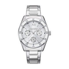 DKNY Chambers Multi Sport Multifunction Silver Round Dial Women's Watch - DK1L073M0015