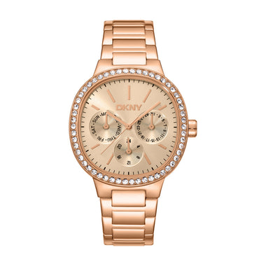 DKNY Evening  Multifunction Rose Gold Round Dial Women's Watch - DK1L084M0075