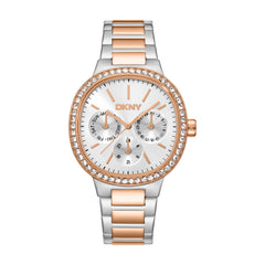 DKNY Evening  Multifunction Silver Round Dial Women's Watch - DK1L084M0095