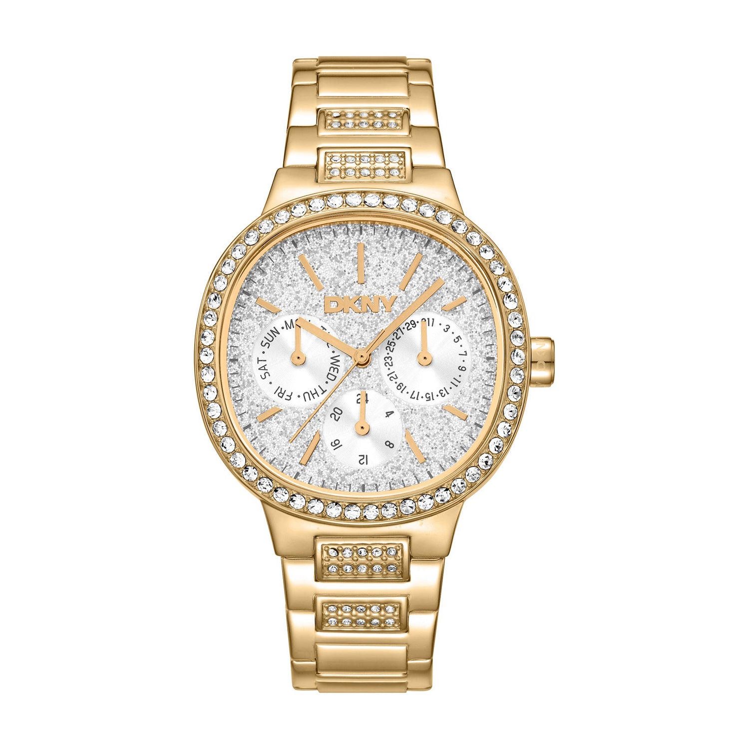 DKNY Evening  Multifunction Silver Round Dial Women's Watch - DK1L084M0225