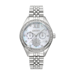 DKNY DK1L098 Multifunction White Round Dial Women's Watch - DK1L098M0045