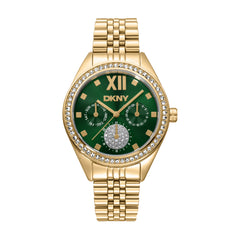 DKNY DK1L098 Multifunction Green Round Dial Women's Watch - DK1L098M0075