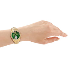 DKNY DK1L098 Multifunction Green Round Dial Women's Watch - DK1L098M0075