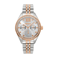 DKNY DK1L098 Multifunction Silver Round Dial Women's Watch - DK1L098M0105