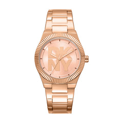 DKNY Logo Analog Rose Gold Round Dial Women's Watch - DK1L102M0045