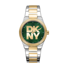 DKNY Logo Analog Green Round Dial Women's Watch - DK1L102M0055
