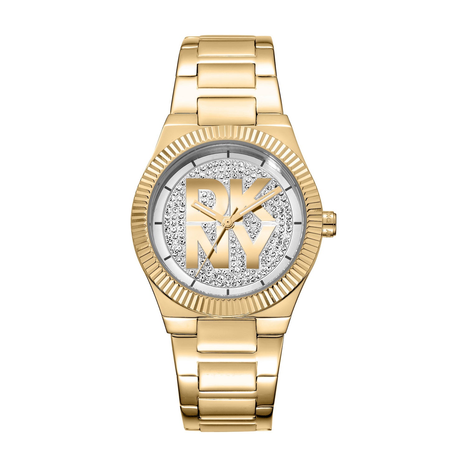 DKNY Logo Analog Silver Round Dial Women's Watch - DK1L102M0225