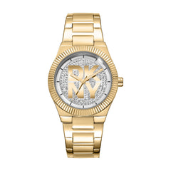 DKNY Logo Analog Silver Round Dial Women's Watch - DK1L102M0225
