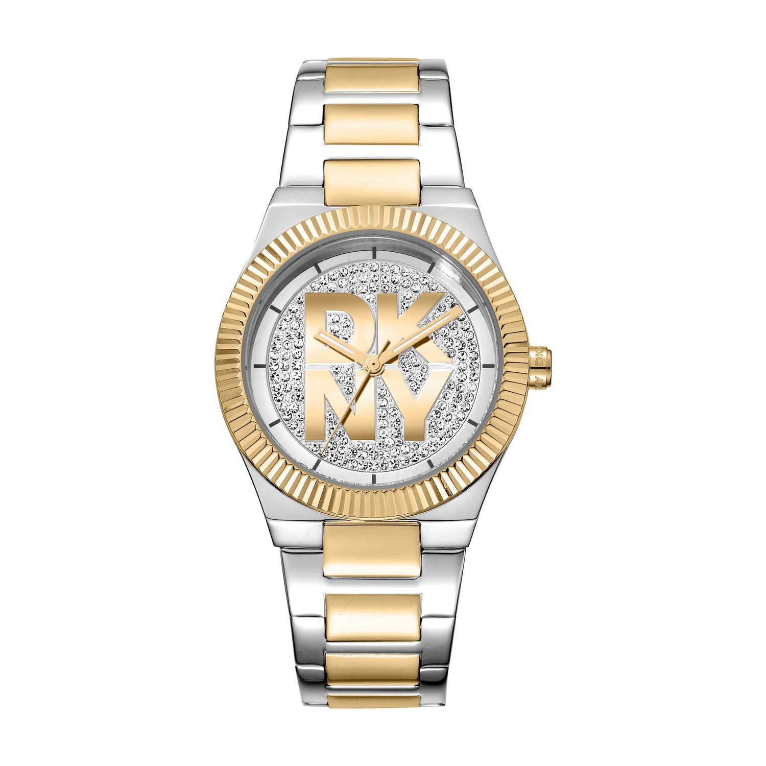 DKNY Logo Analog Silver Round Dial Women's Watch - DK1L102M0245