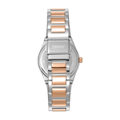 DKNY Logo Analog Silver Round Dial Women's Watch - DK1L102M0255