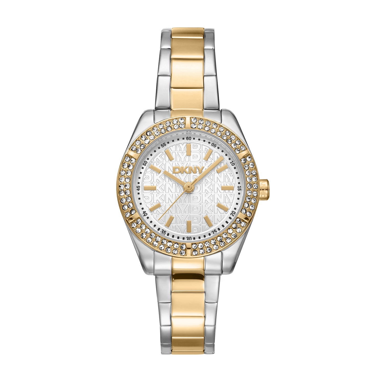 DKNY DK1L107 Analog Silver Round Dial Women's Watch - DK1L107M0085