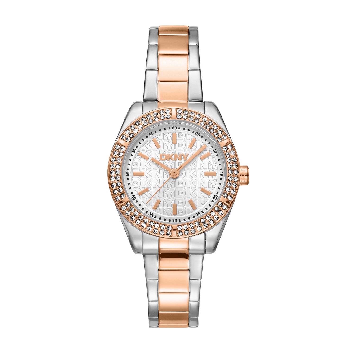 DKNY DK1L107 Analog Silver Round Dial Women's Watch - DK1L107M0095
