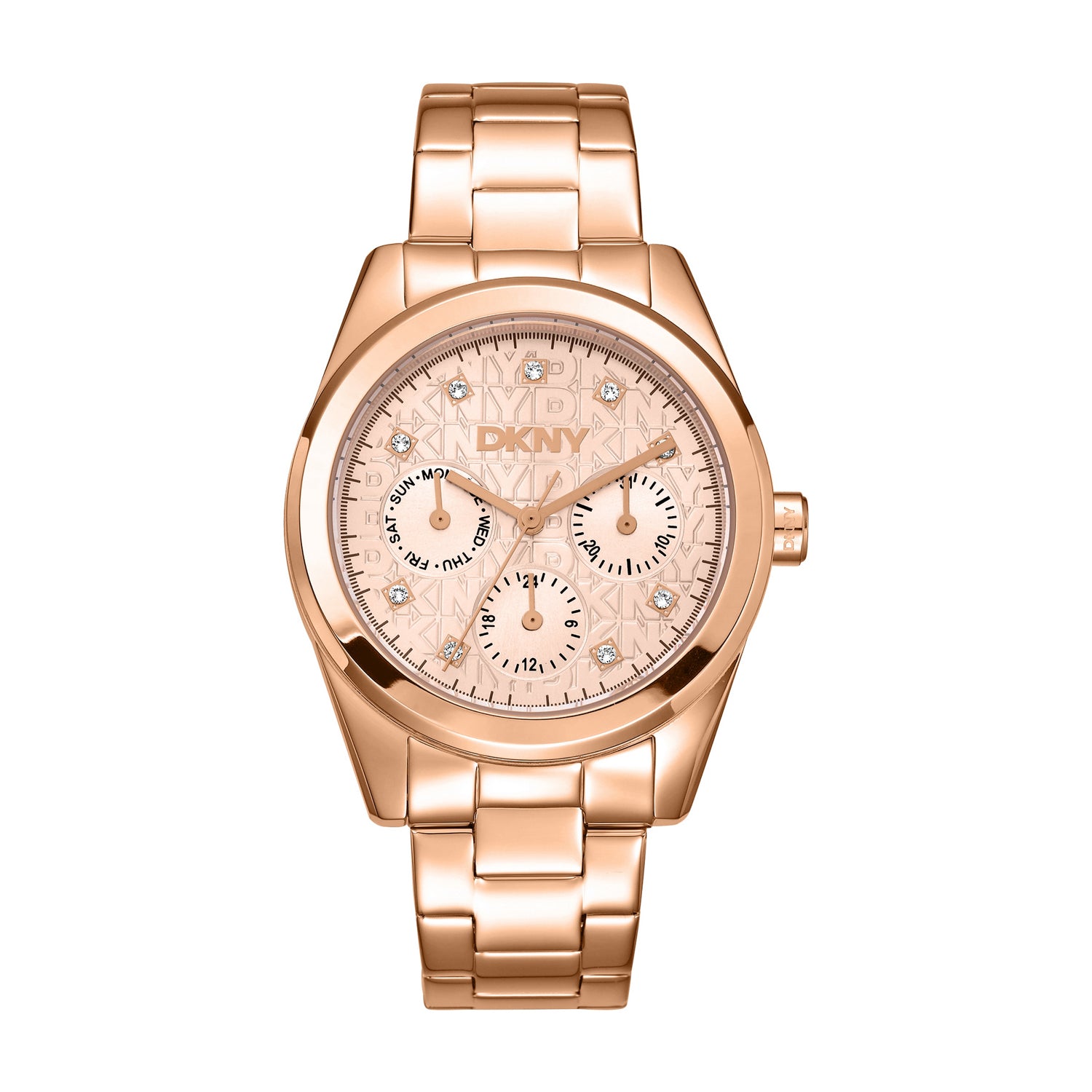 DKNY DK1L109 Multifunction Rose Gold Round Dial Women's Watch - DK1L109M0055