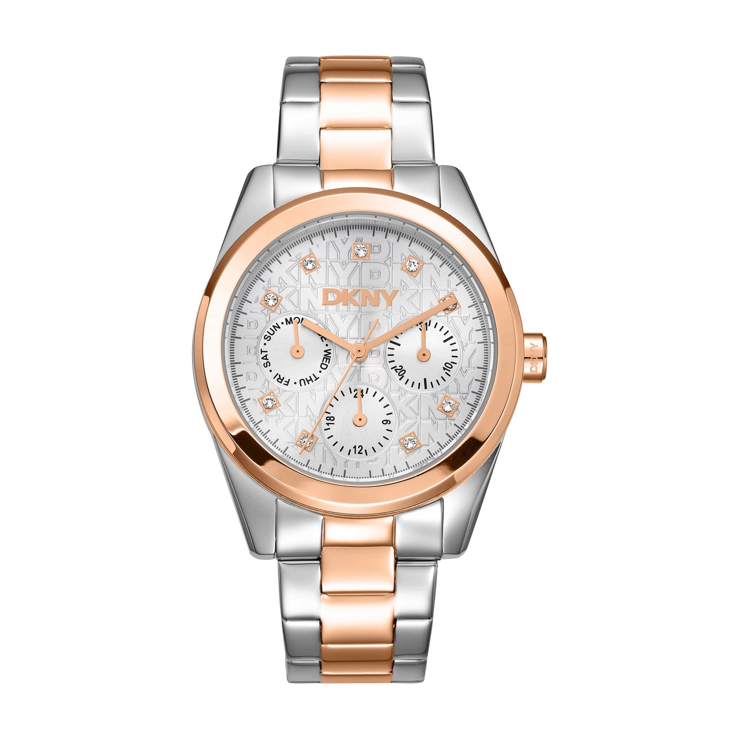 DKNY DK1L109 Multifunction Silver Round Dial Women's Watch - DK1L109M0085