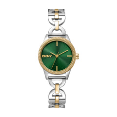 DKNY DK1L113 Analog Green Round Dial Women's Watch - DK1L113M0275