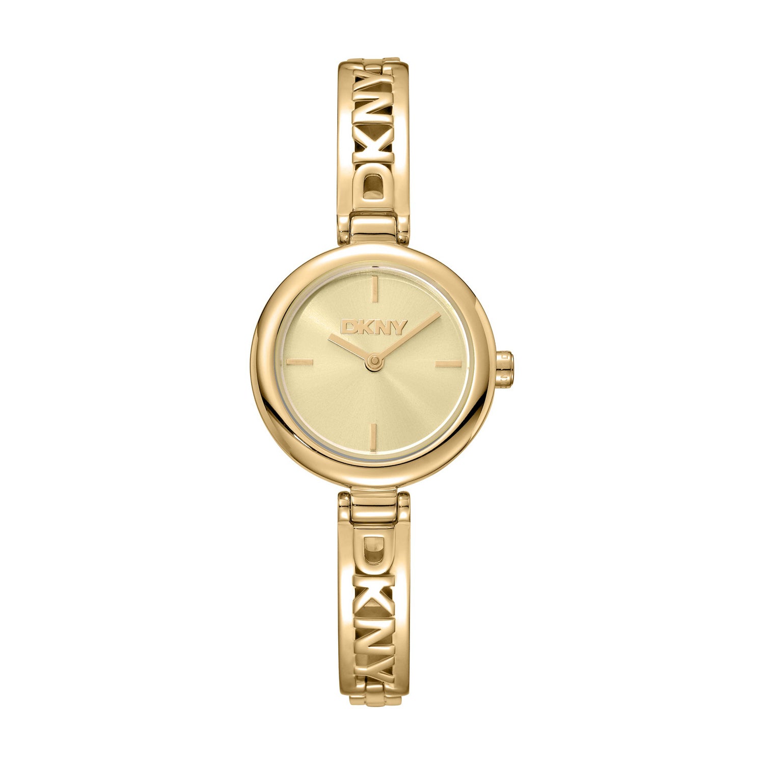 DKNY Logo Analog Champagne Round Dial Women's Watch - DK1L115M0035