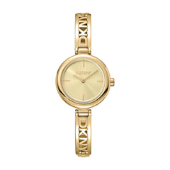 DKNY Logo Analog Champagne Round Dial Women's Watch - DK1L115M0035
